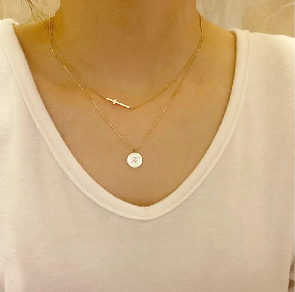 Ожерелье женское из серебра 925 пробы с крестом | Украшения и аксессуары