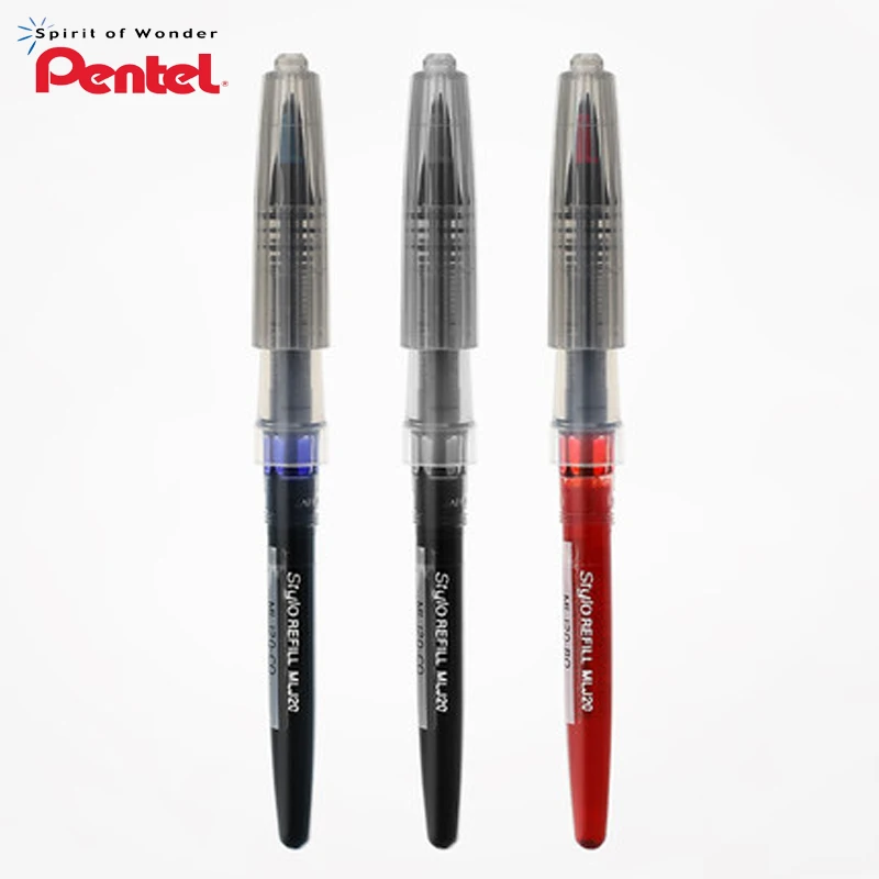 

3 шт. перо для подписи Pentel сменный сердечник TRJ50 сменный сердечник MLJ20 нетоксичные чернила большой емкости