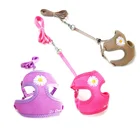 Поводок для кошек, регулируемая шлейка с веревкой, для прогулок с кошками и щенками