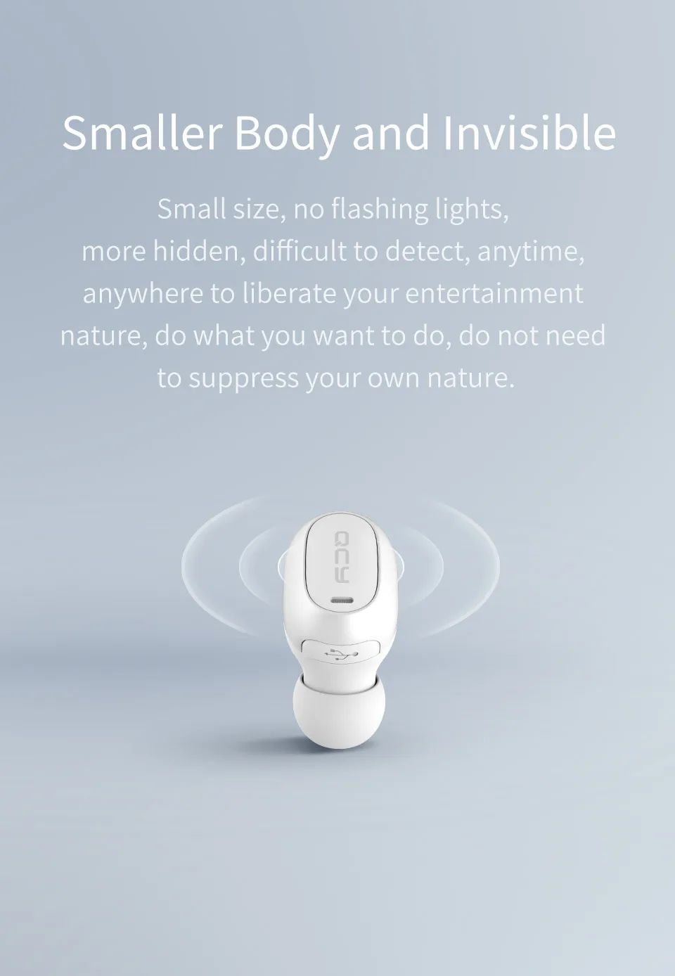 QCY qm1 моно мини невидимые Наушники Беспроводные Bluetooth 5,0 наушники с шумоподавлением гарнитура с микрофоном Громкая связь звонки