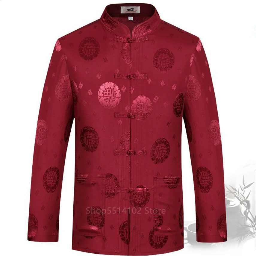 Костюм Тан 2020 китайский топ для пары винтажная атласная блузка куртка ханьфу