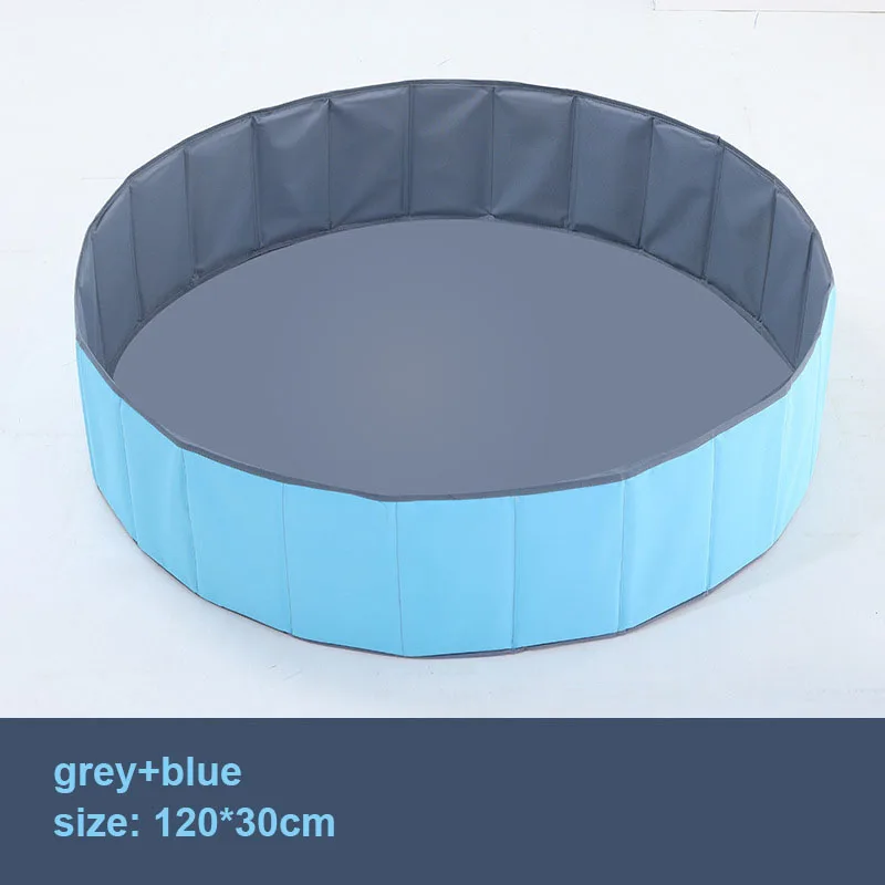 blue-grey 120cm Детский бассейн с шариками ограждение для безопасности ребенка складной мяч Яма бассейн манеж Крытый ограждение Детские шарики содержат мягкую ткань бассейн - Цвет: blue-grey 120cm