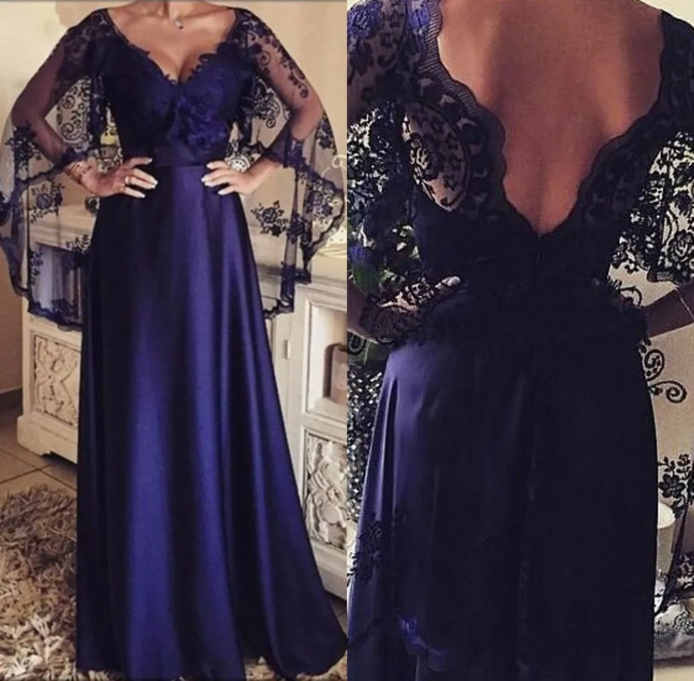 Темно синие платья для матери невесты платье футляр с кружевной шалью женское