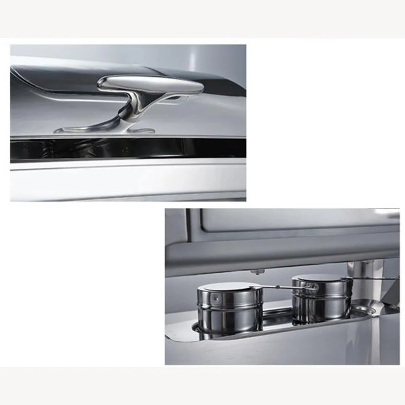 Нержавеющая сталь буфет нагреватель натирающее блюдо горячий горшок видимая крышка окно 9Lbasin свадебный