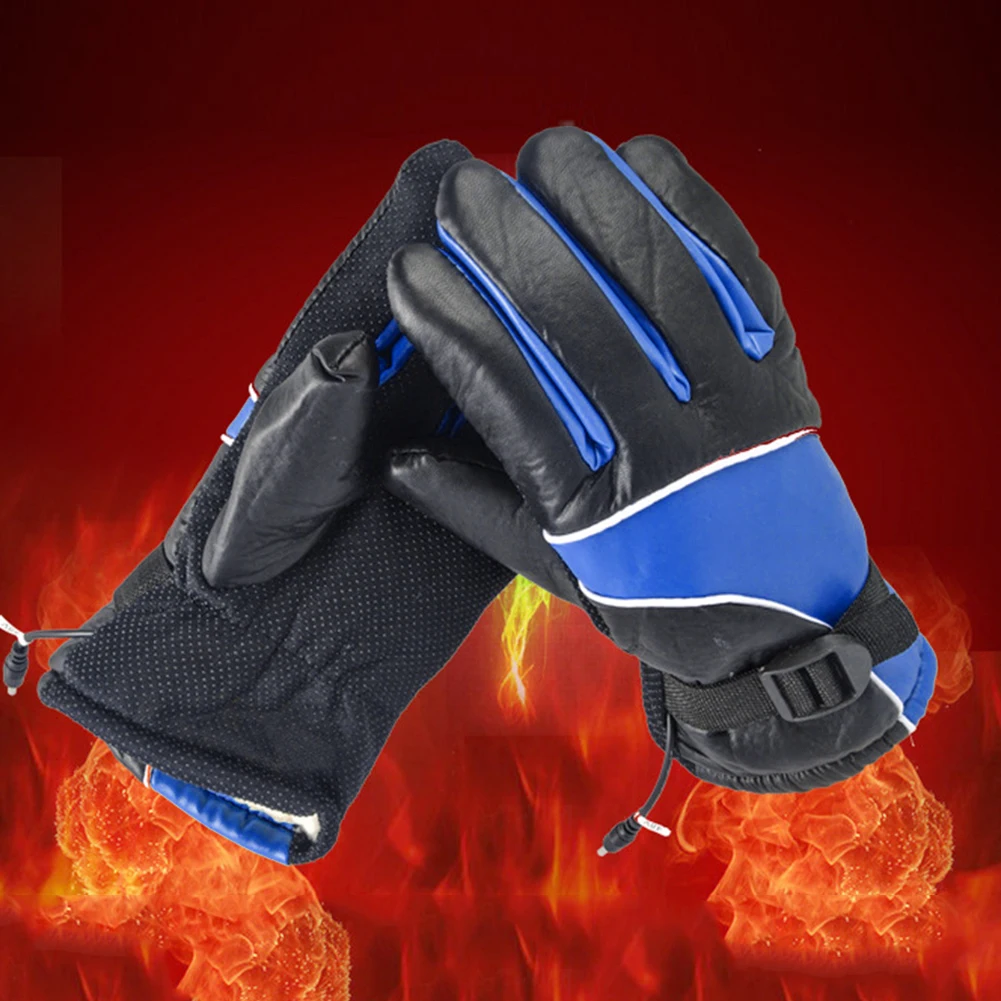 

12V Motorbike Heated Cycling Outdoor Rechargeable Mitten Gloves Temperature Control Electric Motorcycle Winter Sport Warm