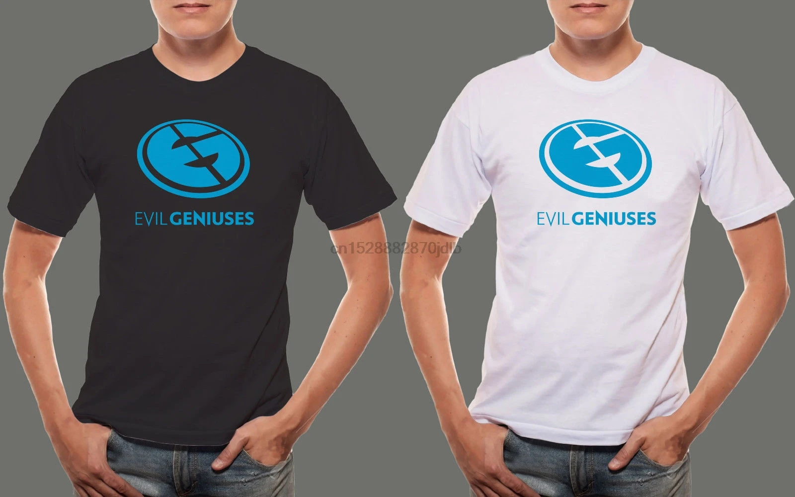 Новинка DOTA 2 Team EVIL GENIUSES Logo Мужская черная белая футболка крутая Повседневная pride