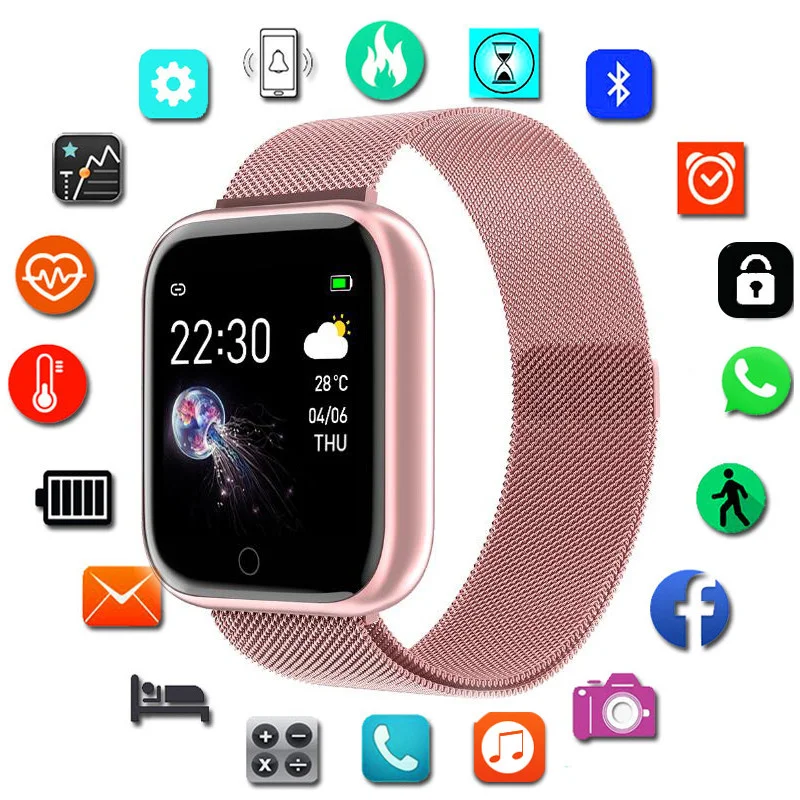 I5 Smart Watch Sport Waterproof Heart Rate Blood Pressure Monitor Bluetooth Men Women Smartwatch For Android IOS | Электроника
