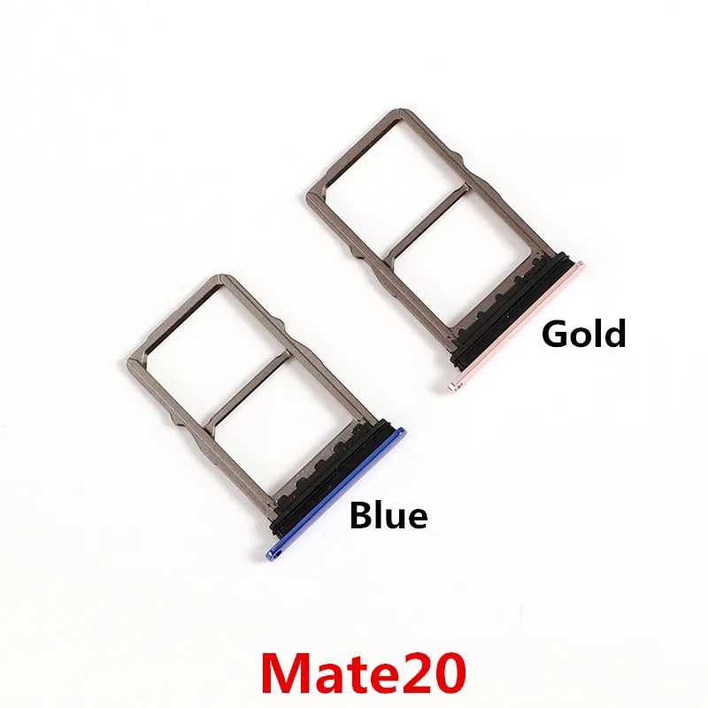 

Mate20 SIM Card Slots For Huawei Mate 20 Sim Cards Adapters Socket Holder Tray Phone Replace Housing Repair Parts