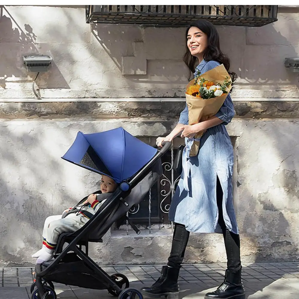 Прогулочная коляска XIAOMI Mitu складная с 4 колесами амортизация высокий ландшафт