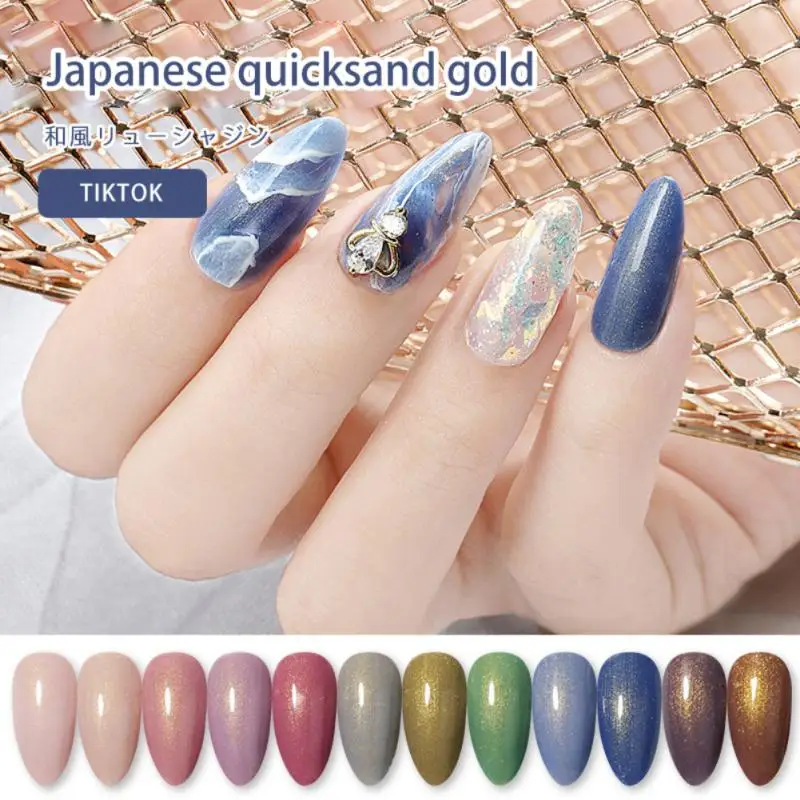

10ml Jelly Extension Nail Gel Japanese Nail Art DIY Glitter Polish Nail Gel Clear Natural Camouflage Color Fibre Varnish TSLM1