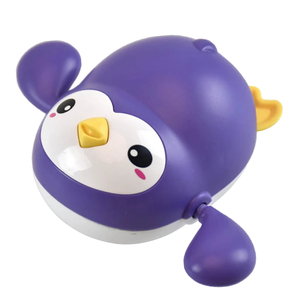 Wind Up Swimming Penguin Toddler Baby Bathing Pools Paddling Water Floating Toy Kids Baby Bath Bathtub Water Play Toys