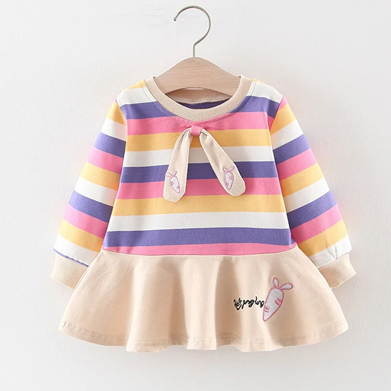 Платье детское Сетчатое ТРАПЕЦИЕВИДНОЕ с длинными рукавами и блестками|Платья| |