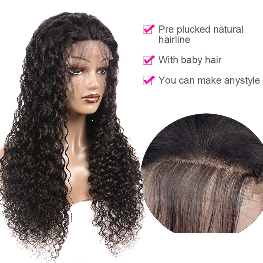 4x4 парик с волнистыми волосами парики из человеческих волос для черных женщин