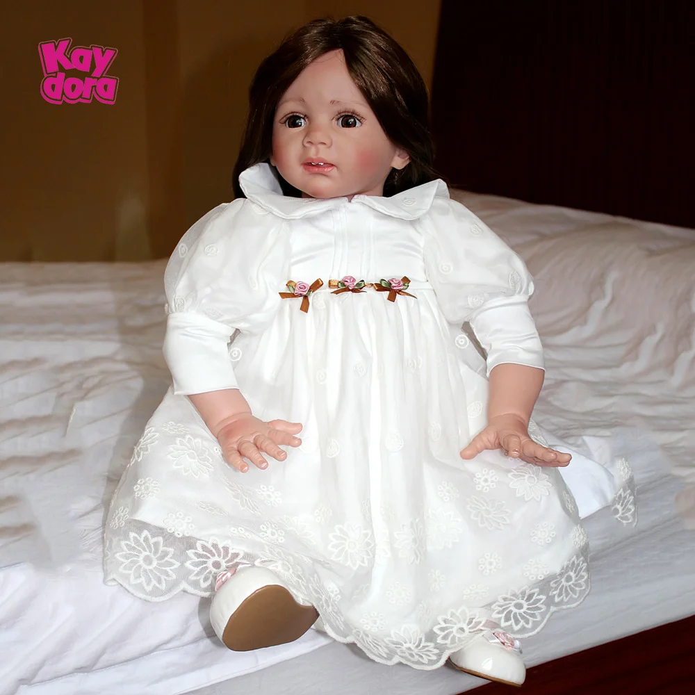60 см силиконовые куклы Reborn 24 дюйма ручной работы реалистичные игрушки для