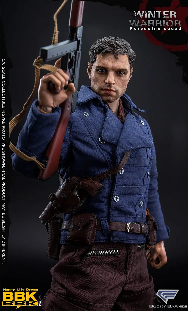 

1/6 BBK07 American World War II Porcupine Squad Winter Soldier Barnes Gifts Decorations Collectible