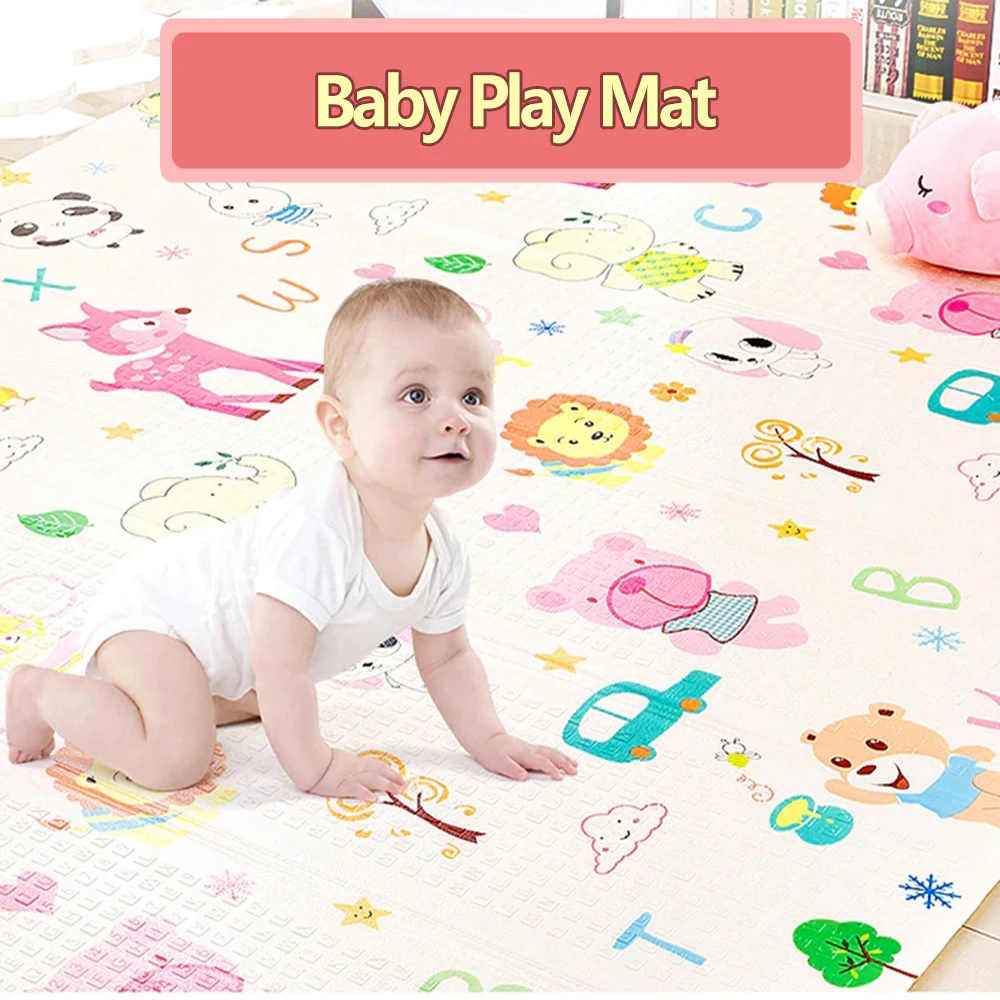 Утолщенный игровой коврик 1,5 см 200*180 см складной детский игровой коврик с рисунком детский коврик для ползания головоломка Нескользящая игровая площадка