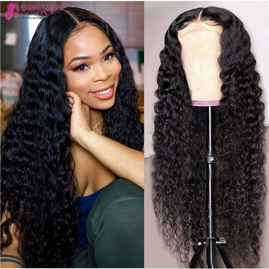 4x4 5x5 Water Wave Lace Front Human Hair Wigs 250 Density Brazilian Remy  Human Hair Wigs For Women Lace Closure Wigs