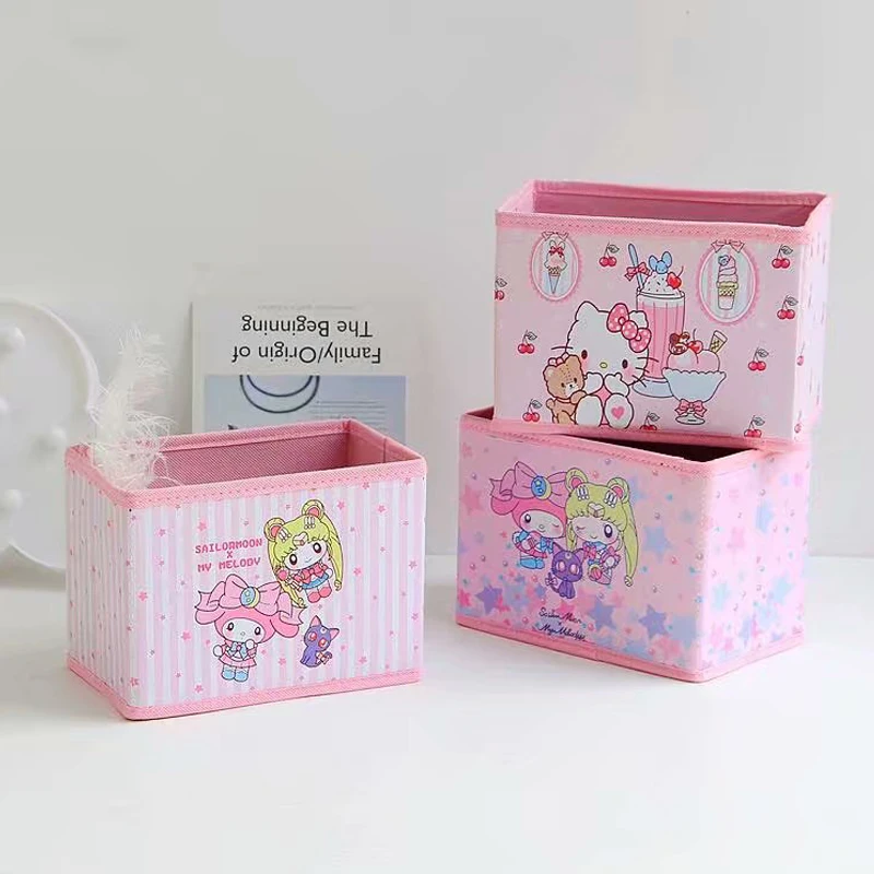 Мультяшная настольная коробка для хранения мелочей студенческие канцелярские