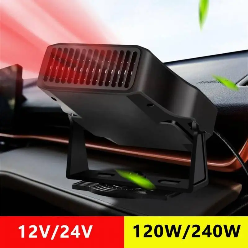 

Автомобильный Электрический обогреватель, вентилятор для обогрева лобового стекла, 12/24 В, 2 режима, 120/240 Вт