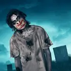 Новая маска-ужас на Хэллоуин, дневная маска на половину лица, Вариационная маска-ужас, костюмы на Хэллоуин, аксессуары, реквизит для карнавальвечерние