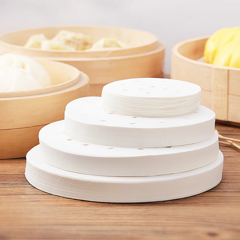 Бумажные подложки для гамбургеров (400 штук), нелипкие, пищевого качества, впитывающие масло для говяжьих котлет и пирогов, подходят для бамбуковых пароварок и машин.