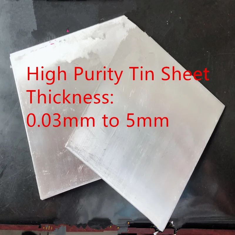 

High Purity Tin Sheet Tin plate Tin Foil Tin Skin Tin Strip Sn≥99.99% Available for Scientific Research Experiments