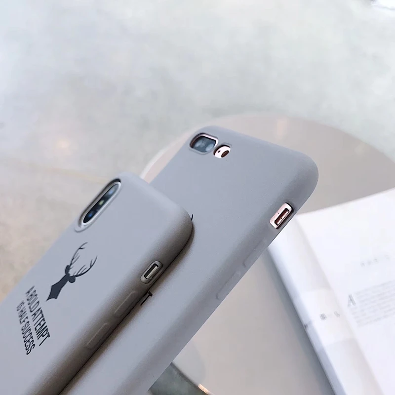 Для Xiaomi mi 6X8 SE Ltie 9 Play Red 5 Plus Note 6A 7 Pro Pocophone F1 Capa с рисунком оленя Мягкий силиконовый