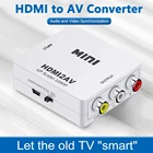 Адаптер Wiistar HDMI-AV, преобразователь HDMI в композитныйCVBS, 1080P HDMI2AV, поддержка NTSC PAL для HDTV PS4