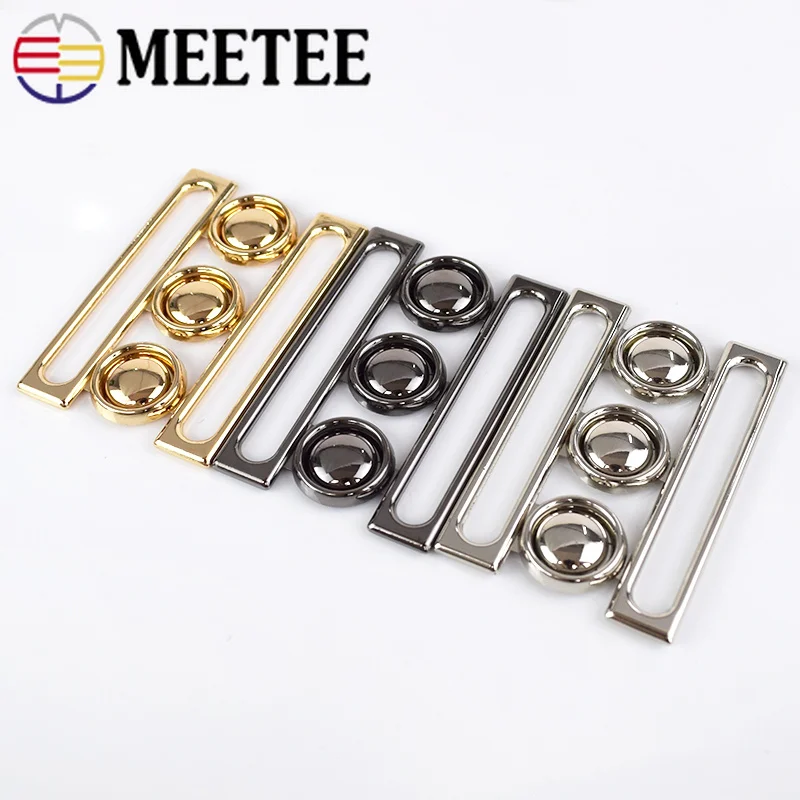 Meetee 2/5 шт 60 мм Пряжка из металлического сплава Женское пальто пояс Одежда DIY