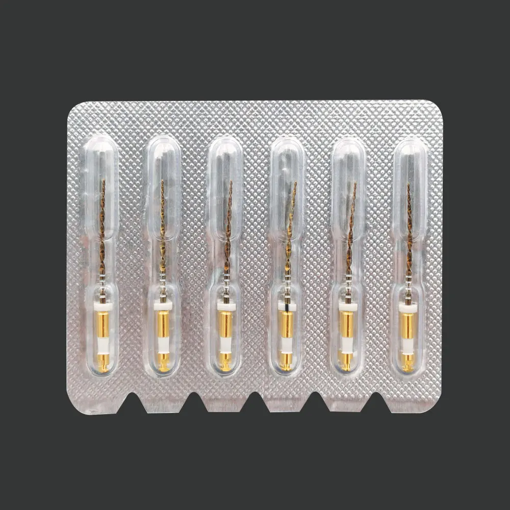 Dental Wave Gold One Files 6pcs/pack Reciprocational Large Primary Files Rotary Dental Endo NITI Files Endodontic Dental Files