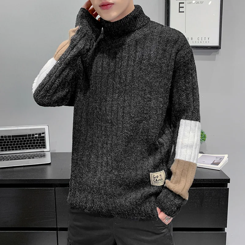 

Japanese turtleneck sweater men's autumn and winter Korean version of the trend of men's sweater thick warm sweater clothes