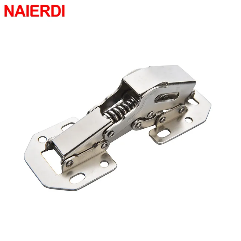 4 шт. NAIERDI 3-дюймовая гидравлическая петля для шкафа 90 градусов без сверления