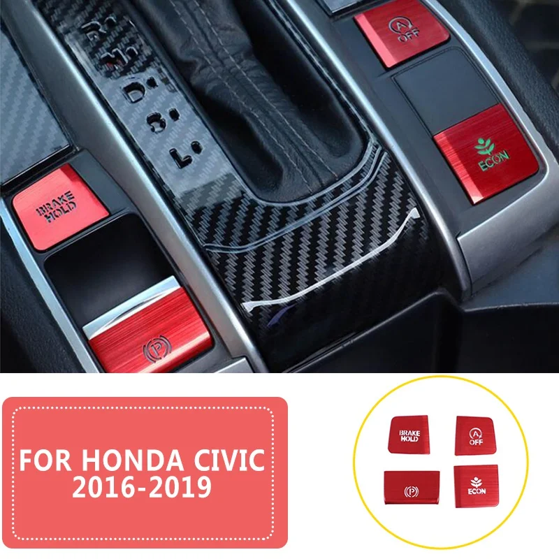 Pcmos Серебряная внутренняя электронная ручка стояночного тормоза крышка для Honda