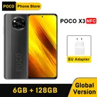 Глобальная версия Смартфон Xiaomi POCO X3 NFC, 6 ГБ 128 ГБ, Восьмиядерный процессор Snapdragon 732G, 64-мегапиксельная четырехъядерная камера, экран 6,67 дюйма, 120 Гц, 5160 мАч