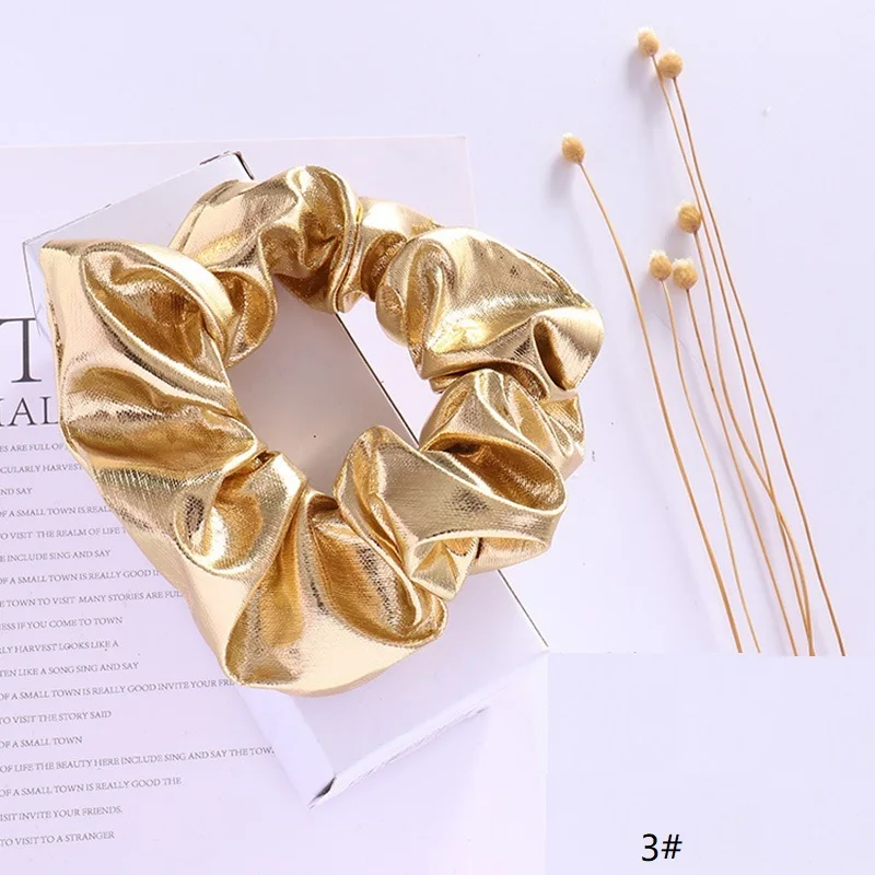 3 Golden 1 шт. модные оригинальные женские эластичные резинки для волос han edition аксессуары для волос - Цвет: 3 Golden