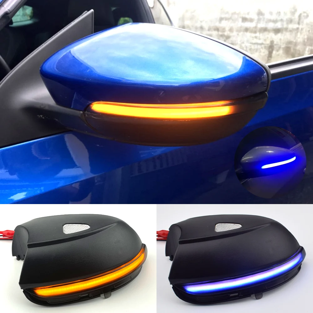 

For VW Passat B7 CC Scirocco Jetta MK6 EOS Beetle LED Dynamic Turn Signal Blinker Sequential Side Mirror Indicator Light