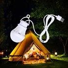 Портативный USB СВЕТОДИОДНЫЙ светильник мини-фонарь для кемпинга 5V подвесная палатка Рыбалка ночник чтение книги Powerbank настольная лампа 50