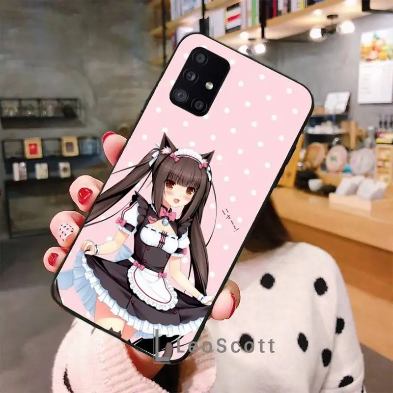 

Nekopara Chocola Vanilla cat girl Phone Case For Samsung A50 A51 A71 A20E A20S S10 S20 S21 S30 Plus ultra 5G M11