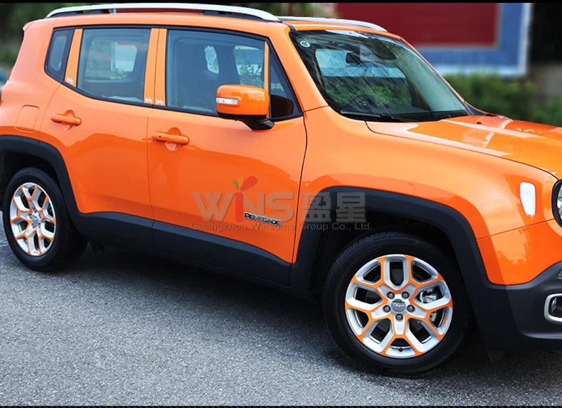 Для Jeep Renegade обод для ступицы колеса 3m Стикеры черного цвета для стильного дизайна автомобиля аксессуары
