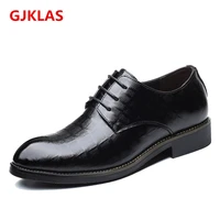 height increased 6cm mens shoes genuine leather oxford business wedding shoes for men dress formal shoes quality elegante uomo