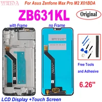 original for asus zenfone max pro m2 zb631kl zb630kl x01bda lcd display touch screen digitizer assembly for asus zb631k lcd