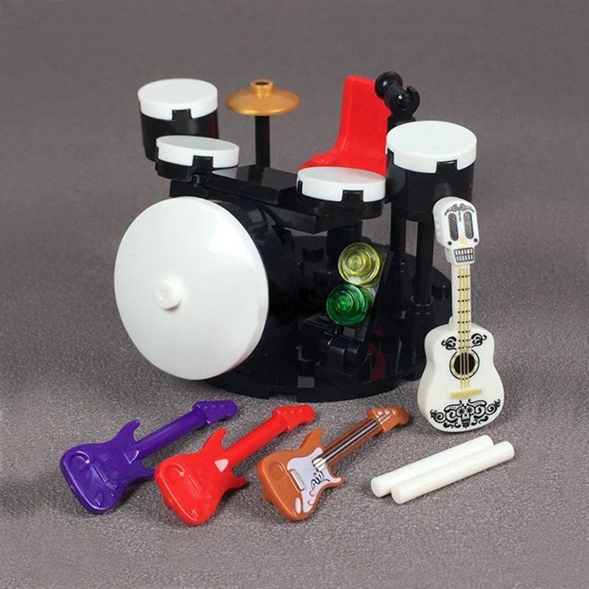 Одногородская фигура аксессуары строительный блок рок музыкальный инструмент