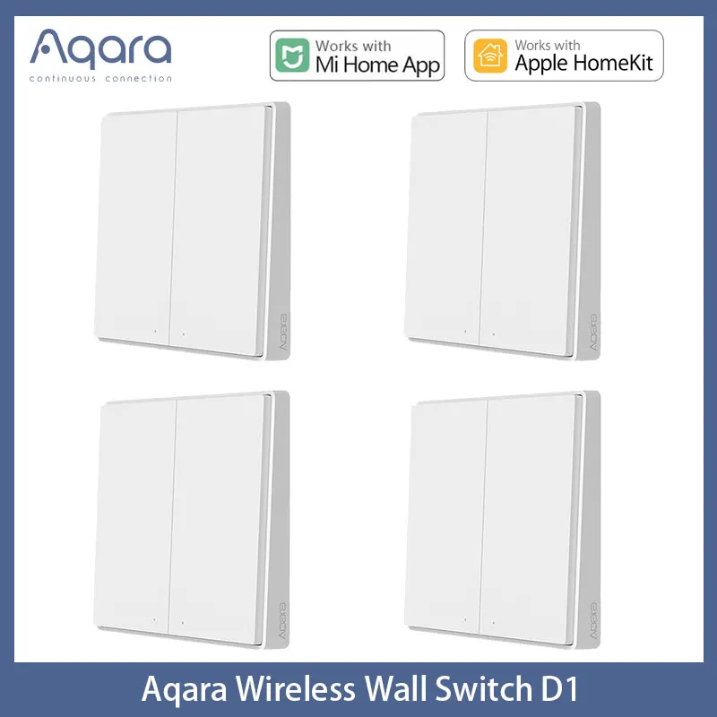 

Aqara D1 Version Wireless Wall Switch Smart Light Remote Control ZigBee Switch For Homekit Mijia Mi Home APP