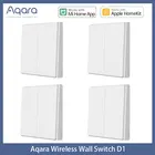 Беспроводной настенный выключатель Aqara D1, выключатель с дистанционным управлением, работает с приложением Mi Home и ZigBee, 4-1 шт.