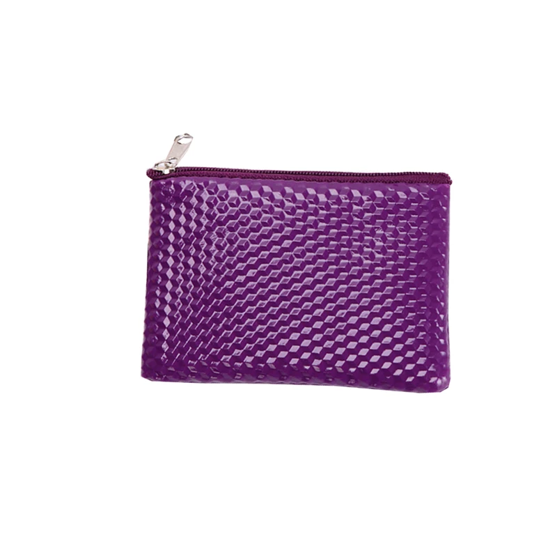 1 Piece Solid Color Simple Fashion Generous Portable Coin Purse Woven Zipper Small Wallet Key Bag Storage | Багаж и сумки
