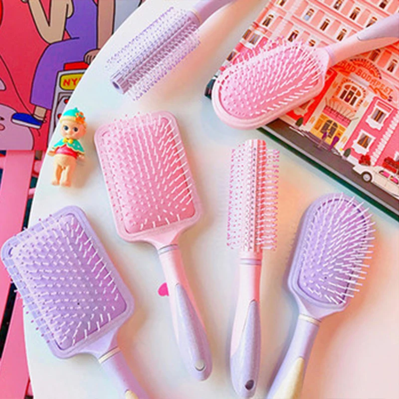 Детская расческа для волос милые розовые женские пластиковые - Цена: 262,10 руб.