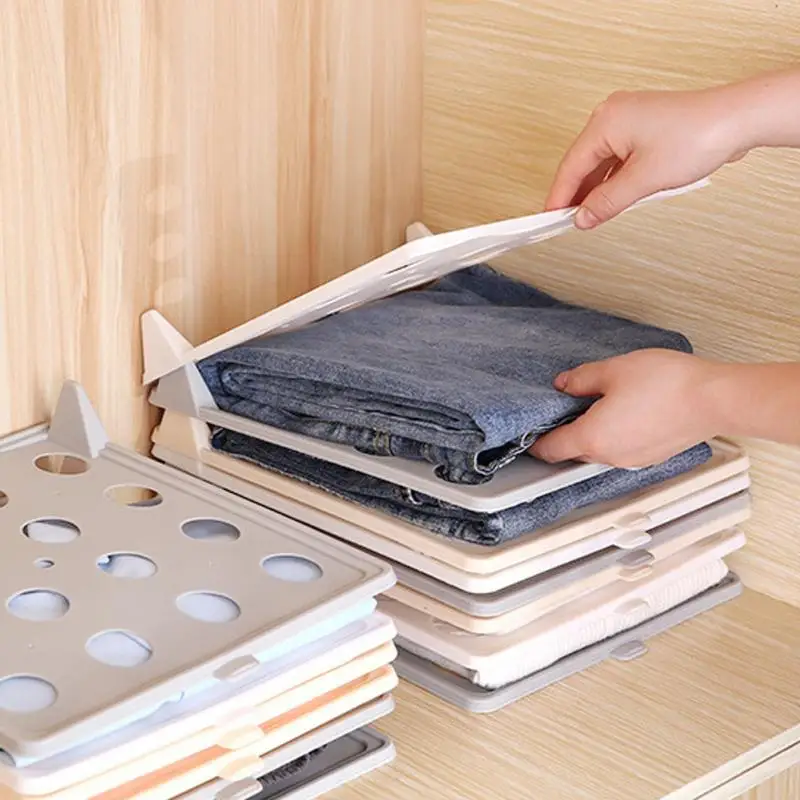 Быстрая складная доска для одежды система Организации складыватель рубашек шкаф