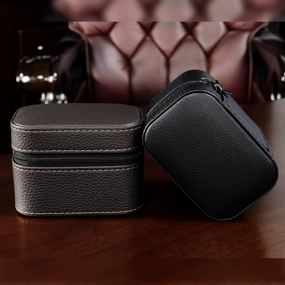 San Martin Simple Leatherette Accessory Holder For Watch Gift High Quality Watch Holder Case Vintage Watch Boxes Storage Box