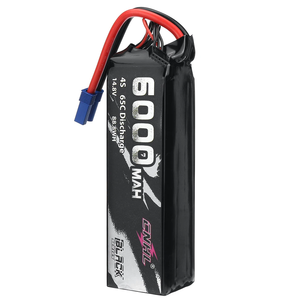 

CNHL Black Series EC5 Plug 14,8 V 6000mAh 65C 4S Lipo аккумулятор для радиоуправляемого гоночного дрона FPV квадрокоптера DIY аксессуары запасные части