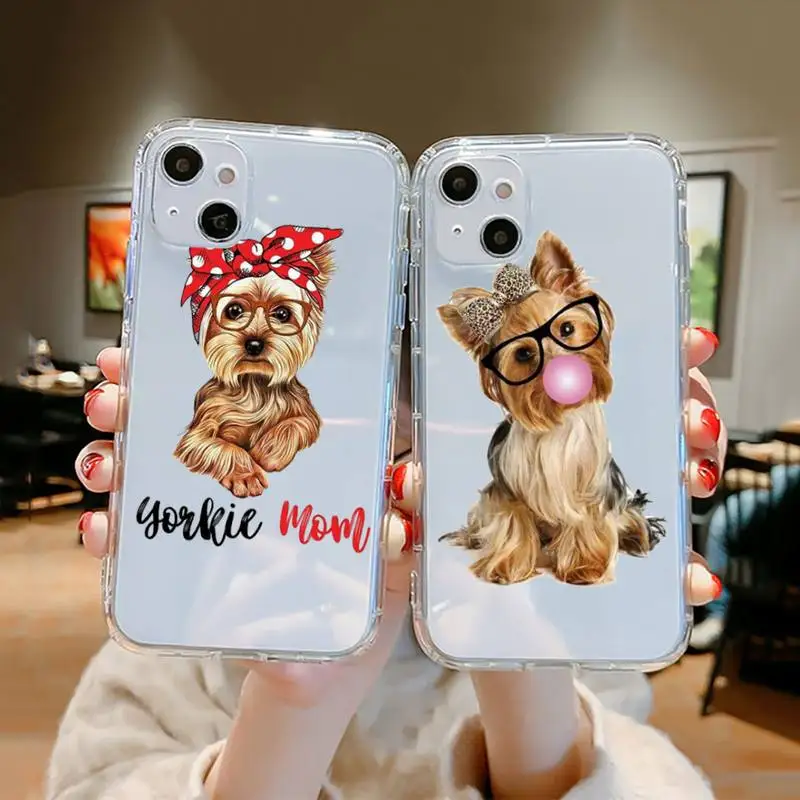 

Yorkshire terrier dog Newest Phone Case Clear Transparent for iPhone 11 12 13 mini pro XS MAX 8 7 6 6S Plus X 5S SE XR 2020